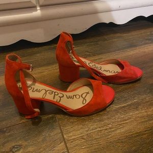 Sam Edelman Susie Suede Block Heel Sandals